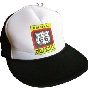 Trucker Hat Vintage Old Route 66 Oklahoma SnapBack Mesh Nissin